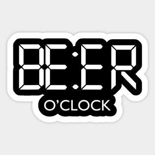 Beer OClock TShirt Beer Drinkers Gift Idea Sticker